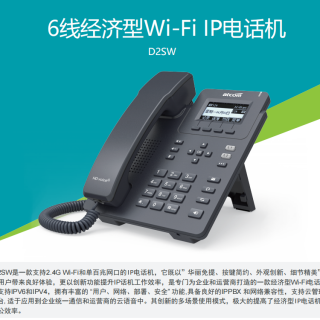 簡(jiǎn)能D2SW WIFI型ip話機(jī)
